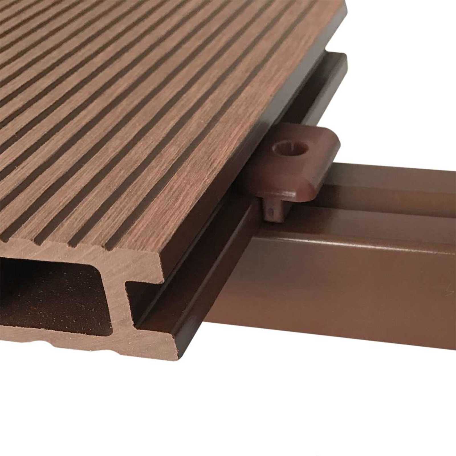 vidaXL Deska Tarasowa 6 pcs Brązowy Kompozyt drewniano-plastikowy