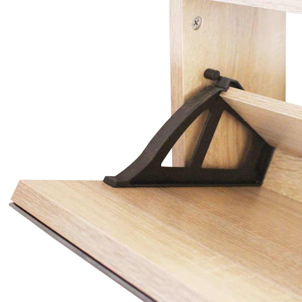 vidaXL Szafka na buty z 2 półkami i lustrem, kolor dębu, 63x17x67 cm