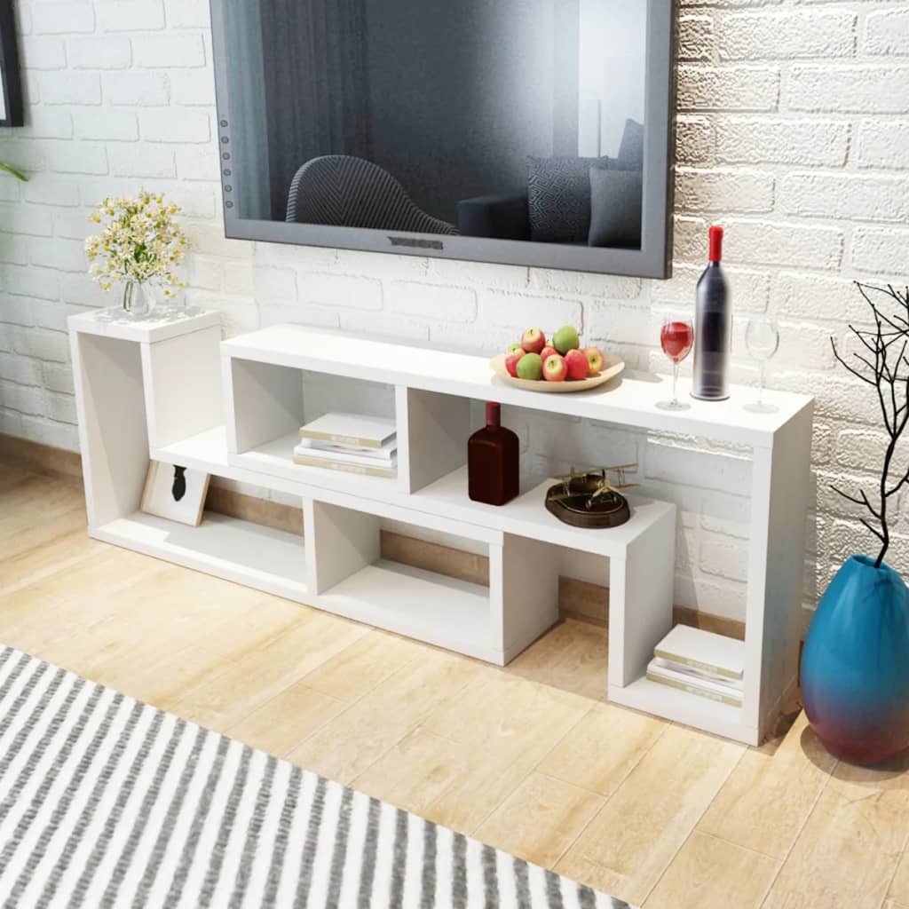 vidaXL Szafki pod TV w kształcie L białe 2 szt.