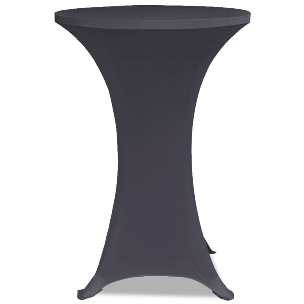 vidaXL Elastyczne nakrycie stołu antracytowe 2 szt. 70 cm