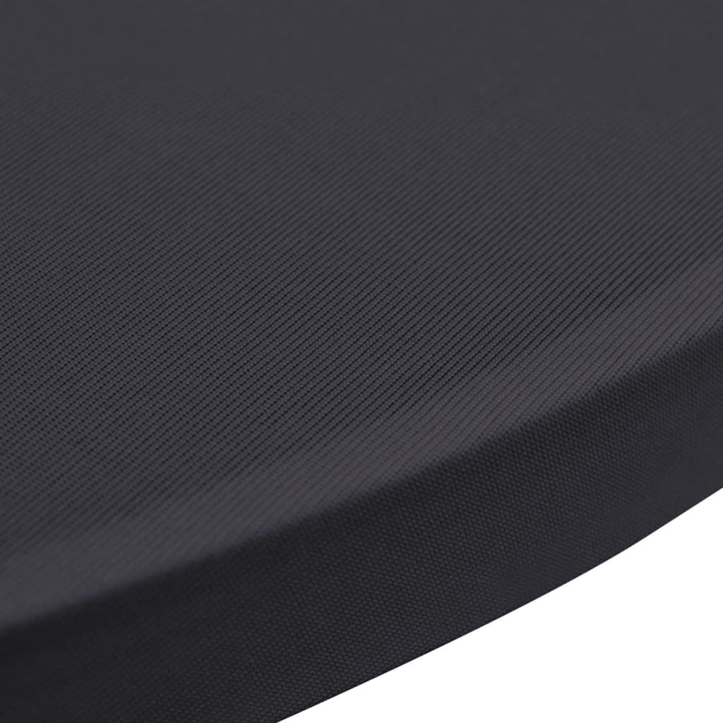 vidaXL Elastyczne nakrycie stołu antracytowe 2 szt. 70 cm
