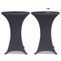 vidaXL Elastyczne nakrycie stołu antracytowe 2 szt. 70 cm