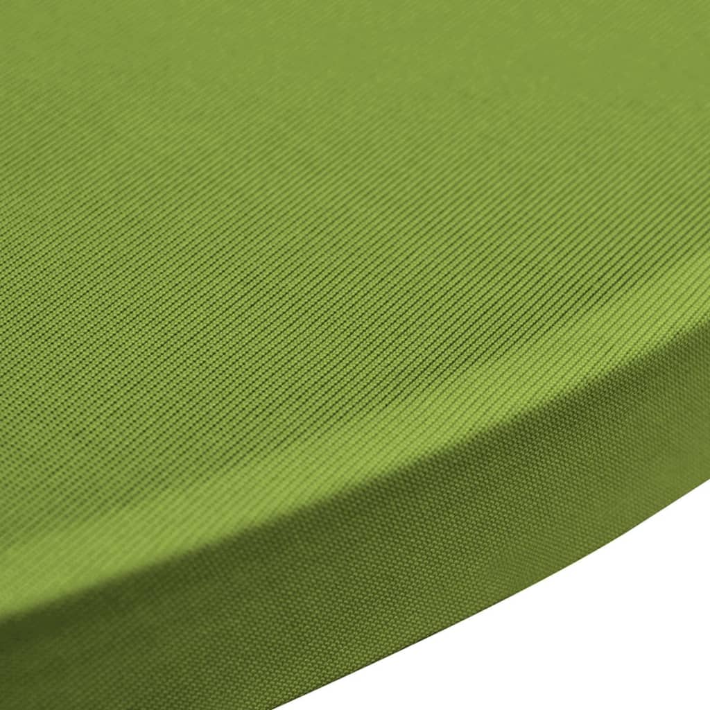 vidaXL Elastyczne nakrycie stołu zielone 2 szt. 60 cm