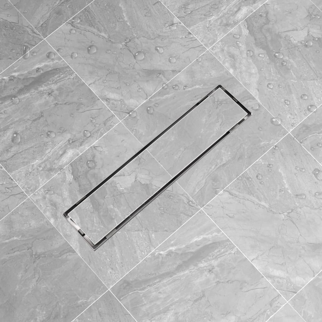 vidaXL Odpływ/Spust przysznicowy liniowy 530x140 mm, stal nierdzewna