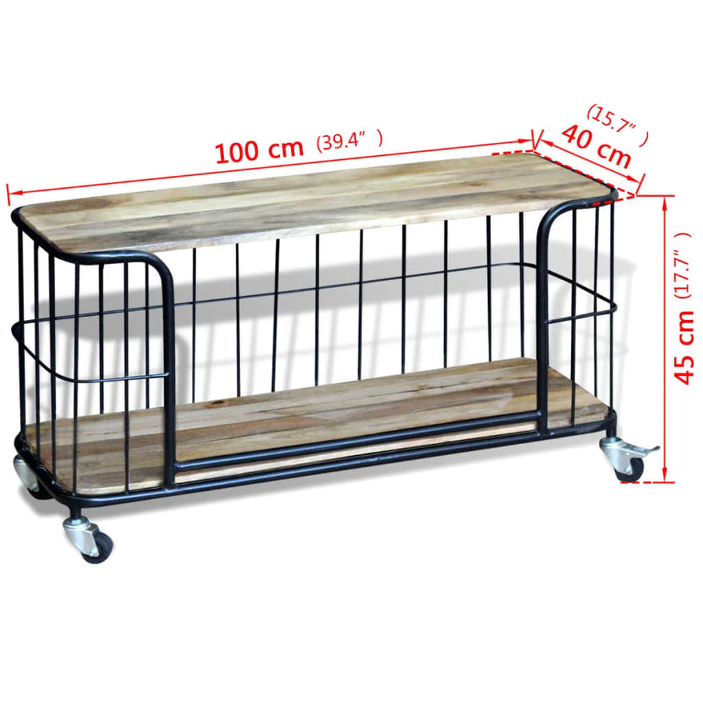 vidaXL Szafka pod TV, drewno mango, 100x40x45 cm