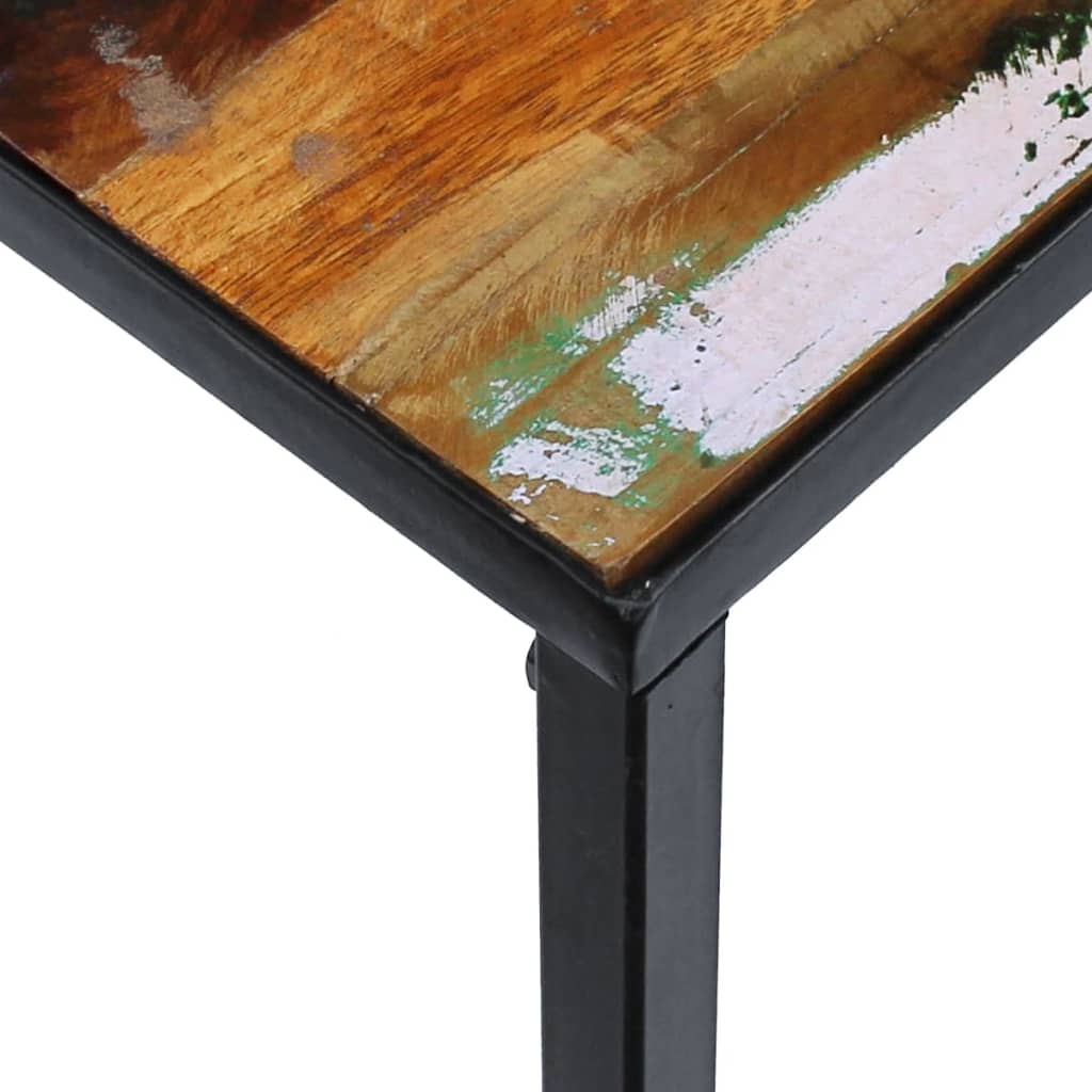 vidaXL Stolik kawowy, lite drewno z odzysku, 100 x 60 x 40 cm
