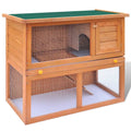 Klatka dla królika vidaXL Outdoor Hutch Small Pet Cage 1 Door Wood