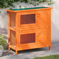 Klatka dla królików vidaXL Outdoor Hutch Small Pet Cage 4 Door Wood