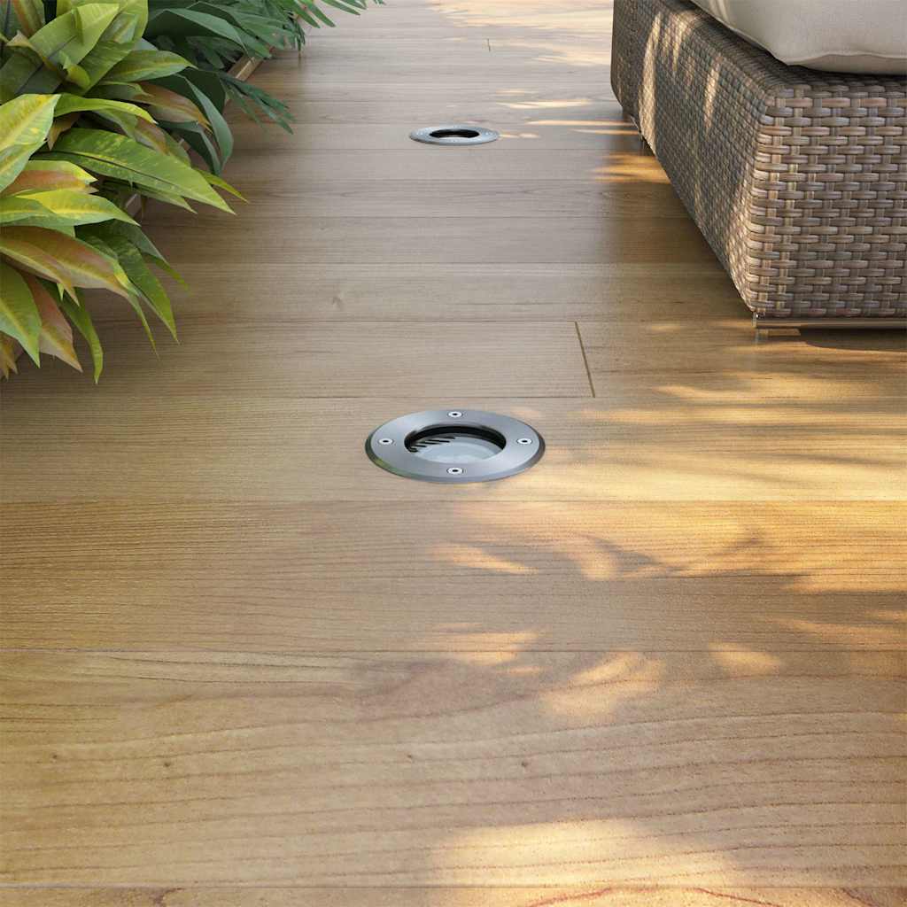 vidaXL Lampy najazdowe LED 3 szt. okrągłe