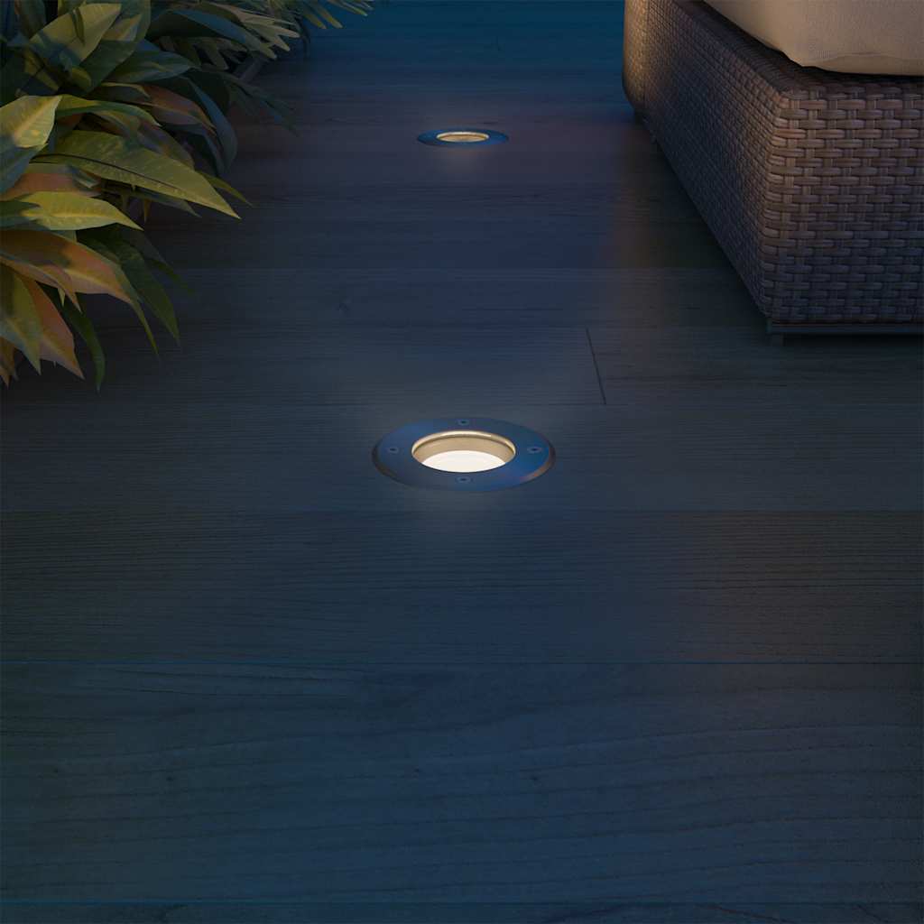 vidaXL Lampy najazdowe LED 3 szt. okrągłe