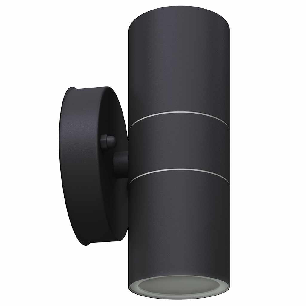 vidaXL Lampy ścienne zewnętrzne, 2 szt., stal nierdzewna, góra/dół