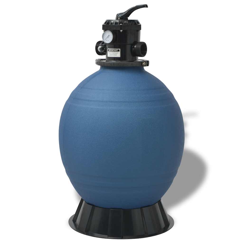 vidaXL Filtr Piaskowy Basenowy Niebieski Ø 55.9 x 96.5 cm PE