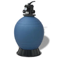 vidaXL Filtr Piaskowy Basenowy Niebieski Ø 55.9 x 96.5 cm PE