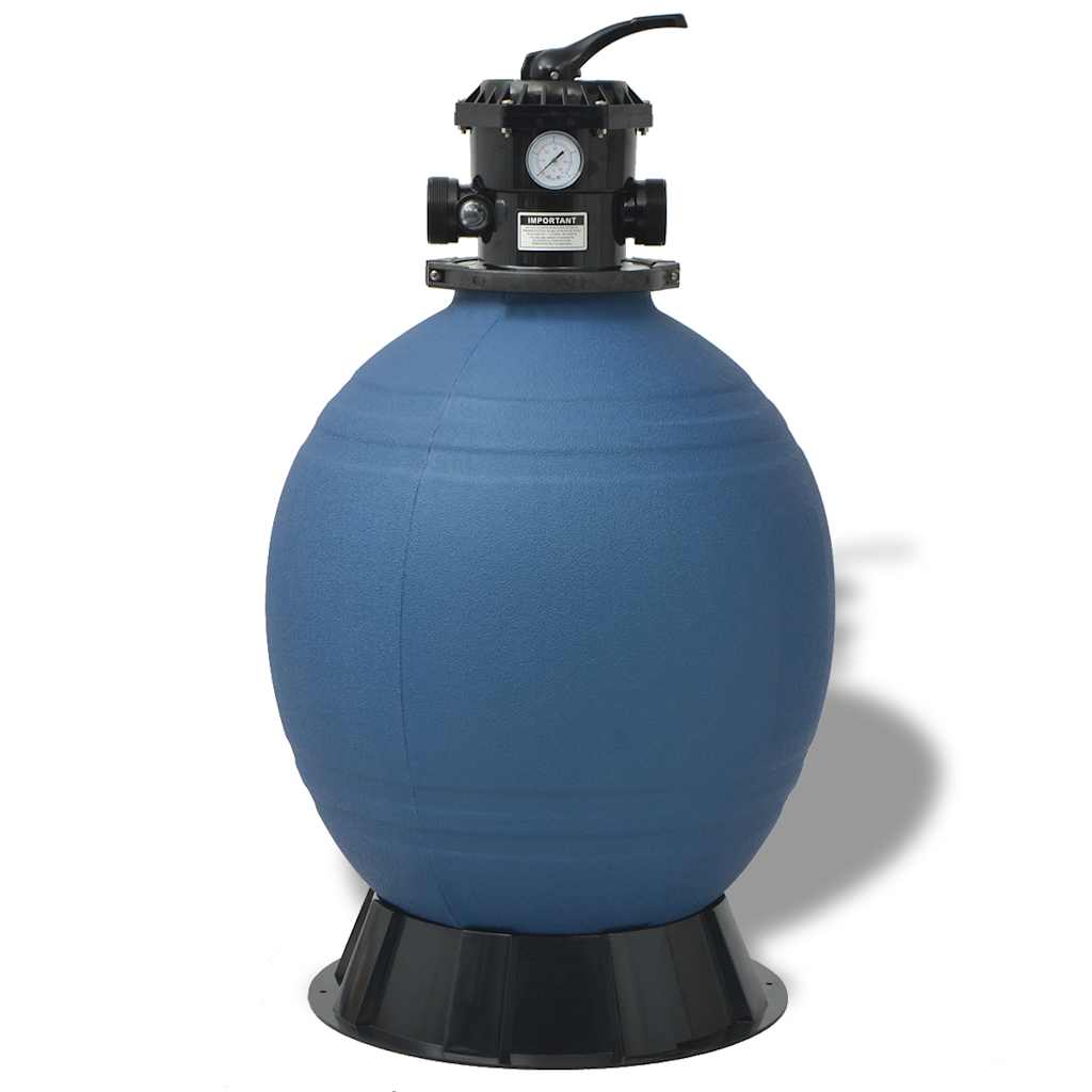 vidaXL Filtr Piaskowy Basenowy Niebieski Ø 55.9 x 96.5 cm PE