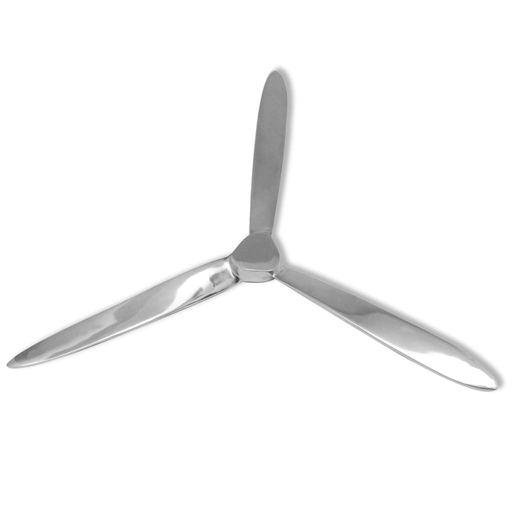 vidaXL Śmigło do dekoracji ściany, aluminium, srebrne, 70 cm