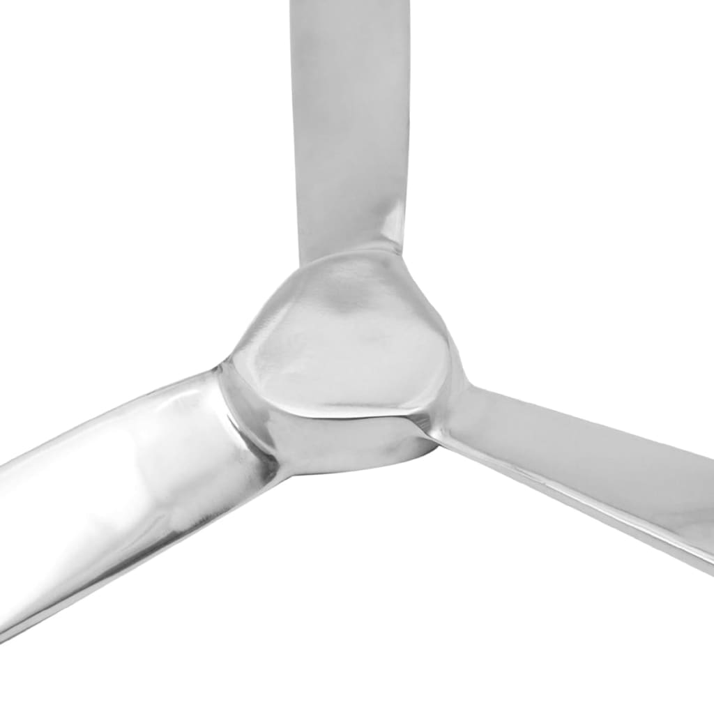vidaXL Śmigło do dekoracji ściany, aluminium, srebrne, 70 cm