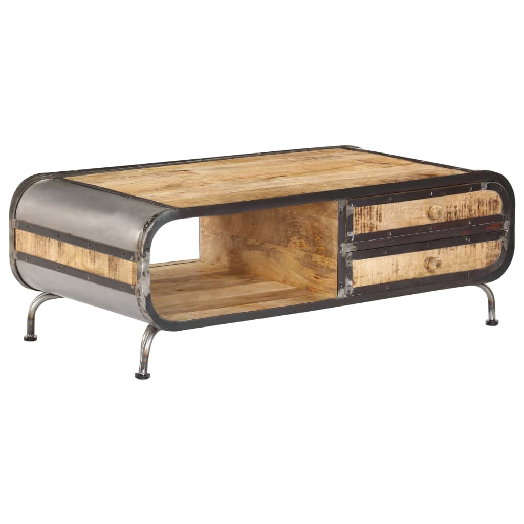vidaXL Stolik kawowy, 100x50x35 cm, lite drewno mango