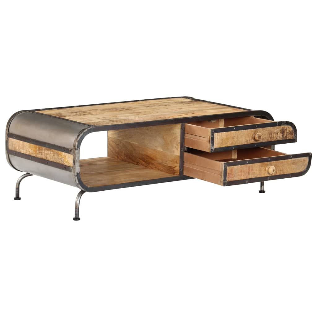 vidaXL Stolik kawowy, 100x50x35 cm, lite drewno mango