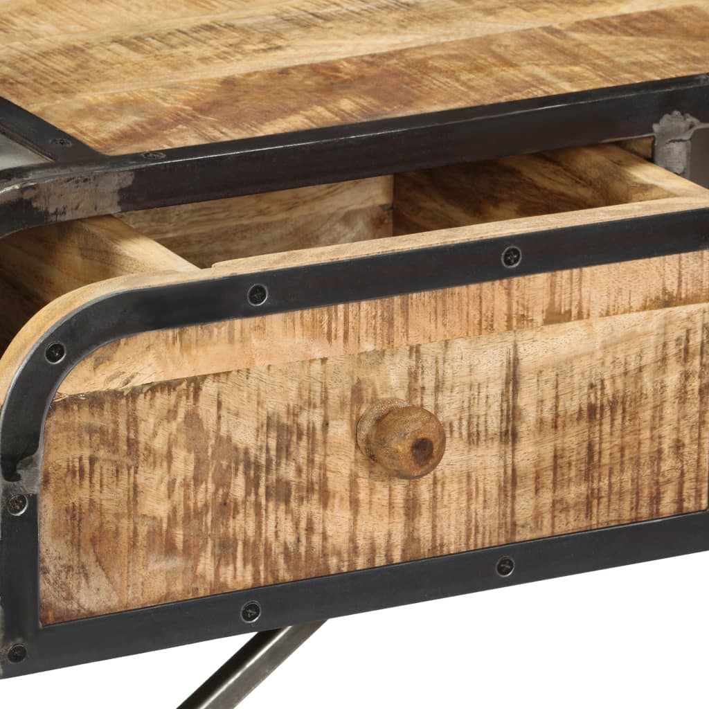 vidaXL Szafka, 120x30x75 cm, lite drewno mango