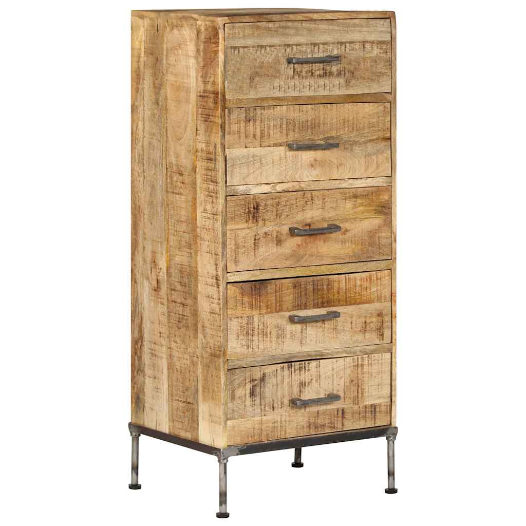 vidaXL Komoda, 45x35x106 cm, lite drewno mango