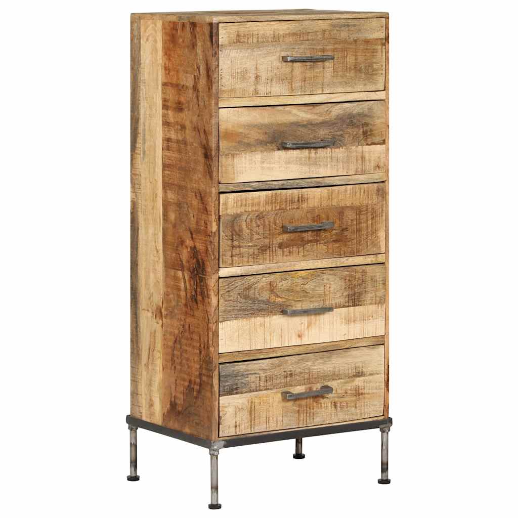 vidaXL Komoda, 45x35x106 cm, lite drewno mango