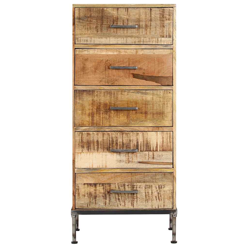 vidaXL Komoda, 45x35x106 cm, lite drewno mango