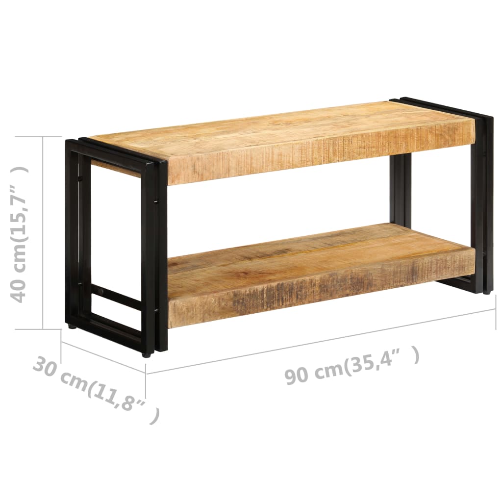 vidaXL Szafka pod TV, 90x30x40 cm, lite drewno mango