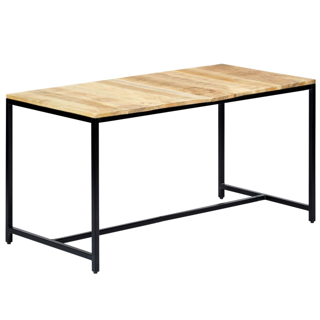 vidaXL Stół jadalniany, 140 x 70 x 75 cm, lite surowe drewno mango