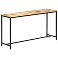 vidaXL Stolik konsola, 140x35x76 cm, lite surowe drewno mango