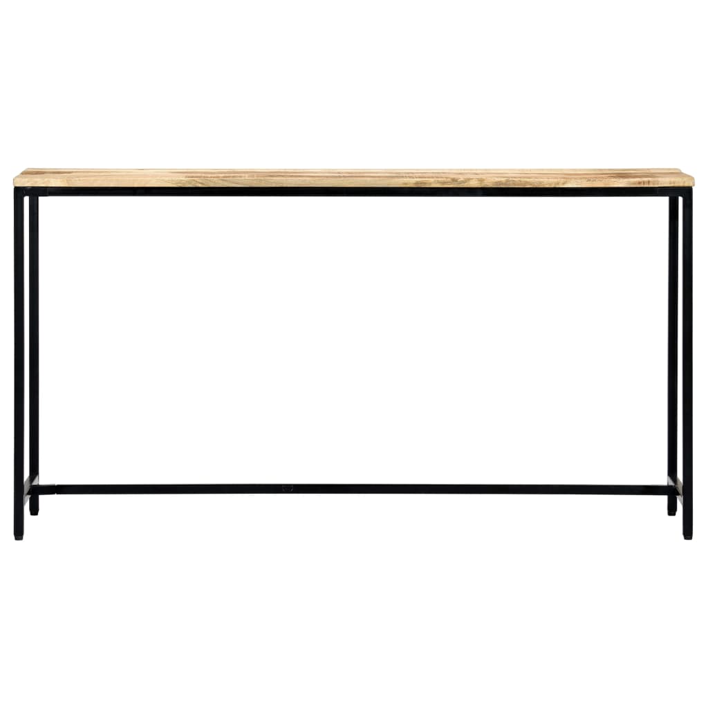 vidaXL Stolik konsola, 140x35x76 cm, lite surowe drewno mango