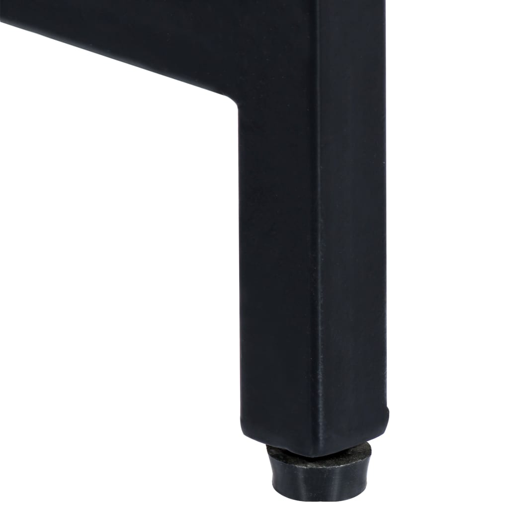vidaXL Stolik konsola, 140x35x76 cm, lite surowe drewno mango