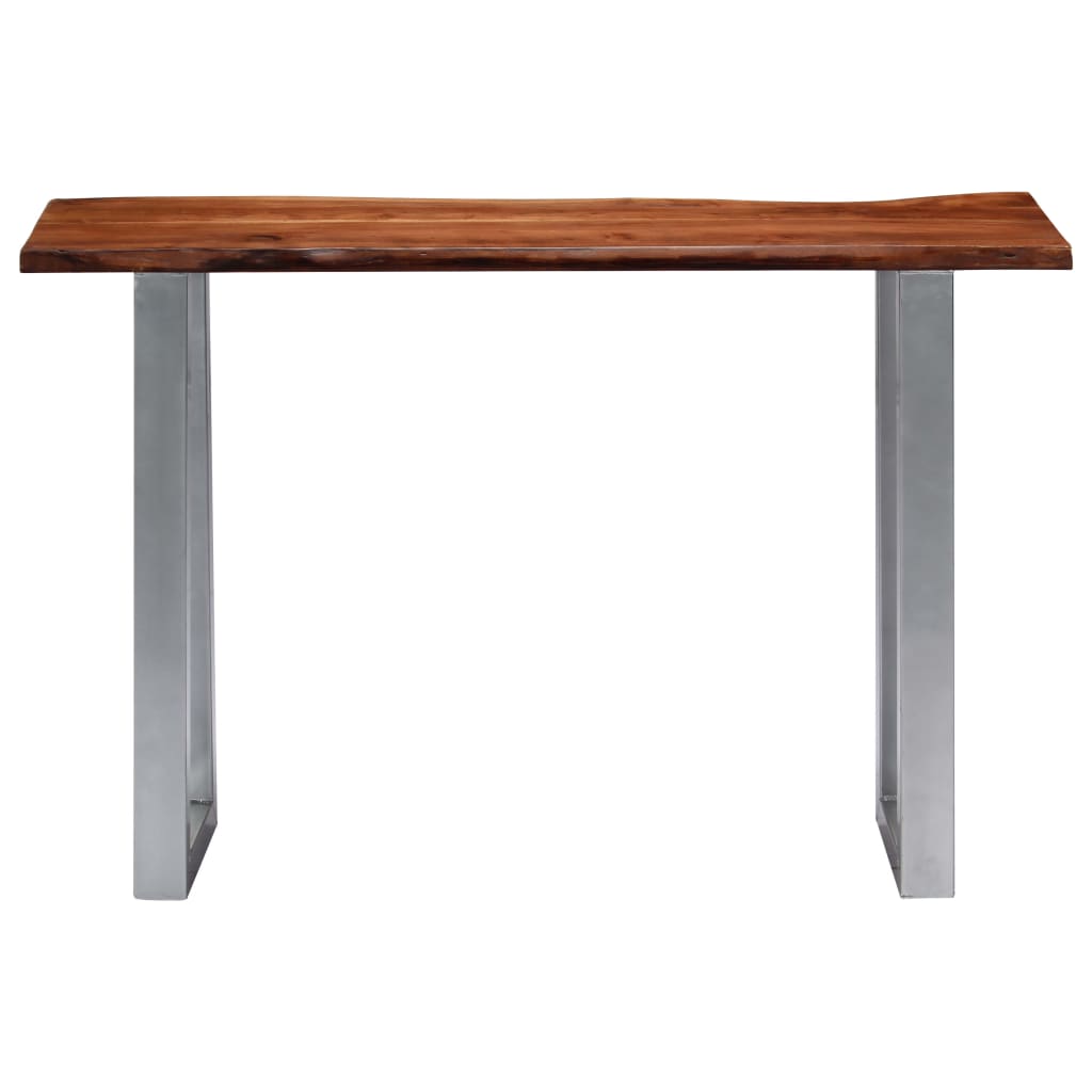 vidaXL Stolik typu konsola, 115x35x76 cm, drewno akacjowe i żelazo