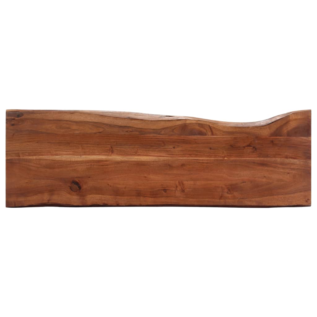 vidaXL Stolik typu konsola, 115x35x76 cm, drewno akacjowe i żelazo