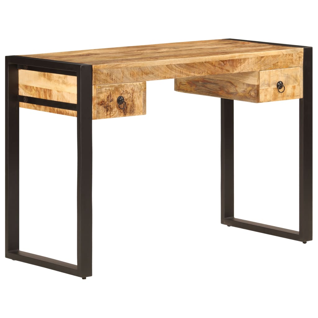 vidaXL Biurko z 2 szufladami, 110x50x77 cm, lite drewno mango