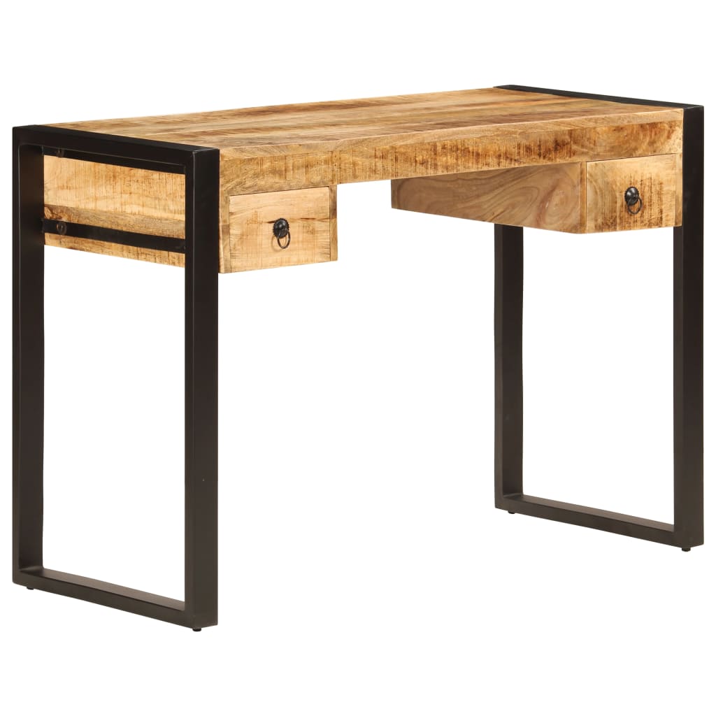 vidaXL Biurko z 2 szufladami, 110x50x77 cm, lite drewno mango