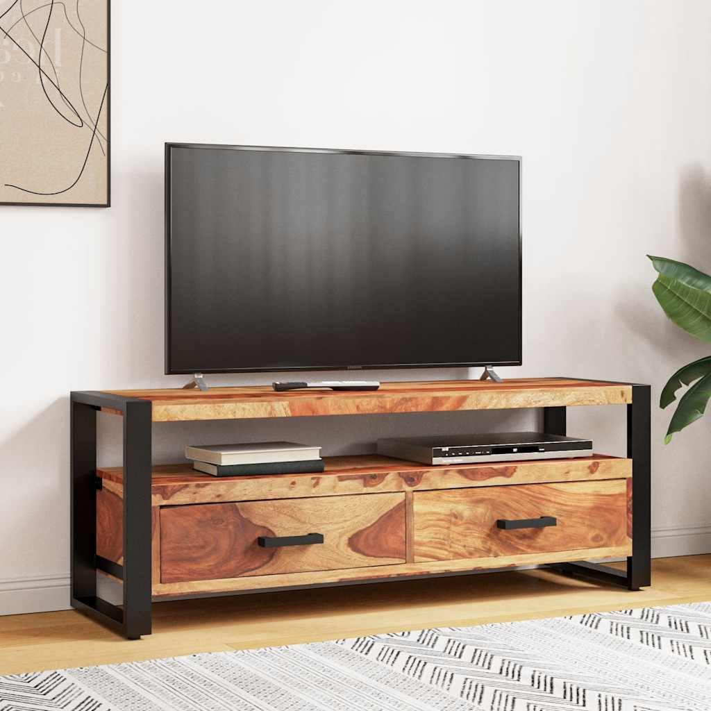 vidaXL Szafka pod TV, 120x35x45 cm, lite drewno akacjowe