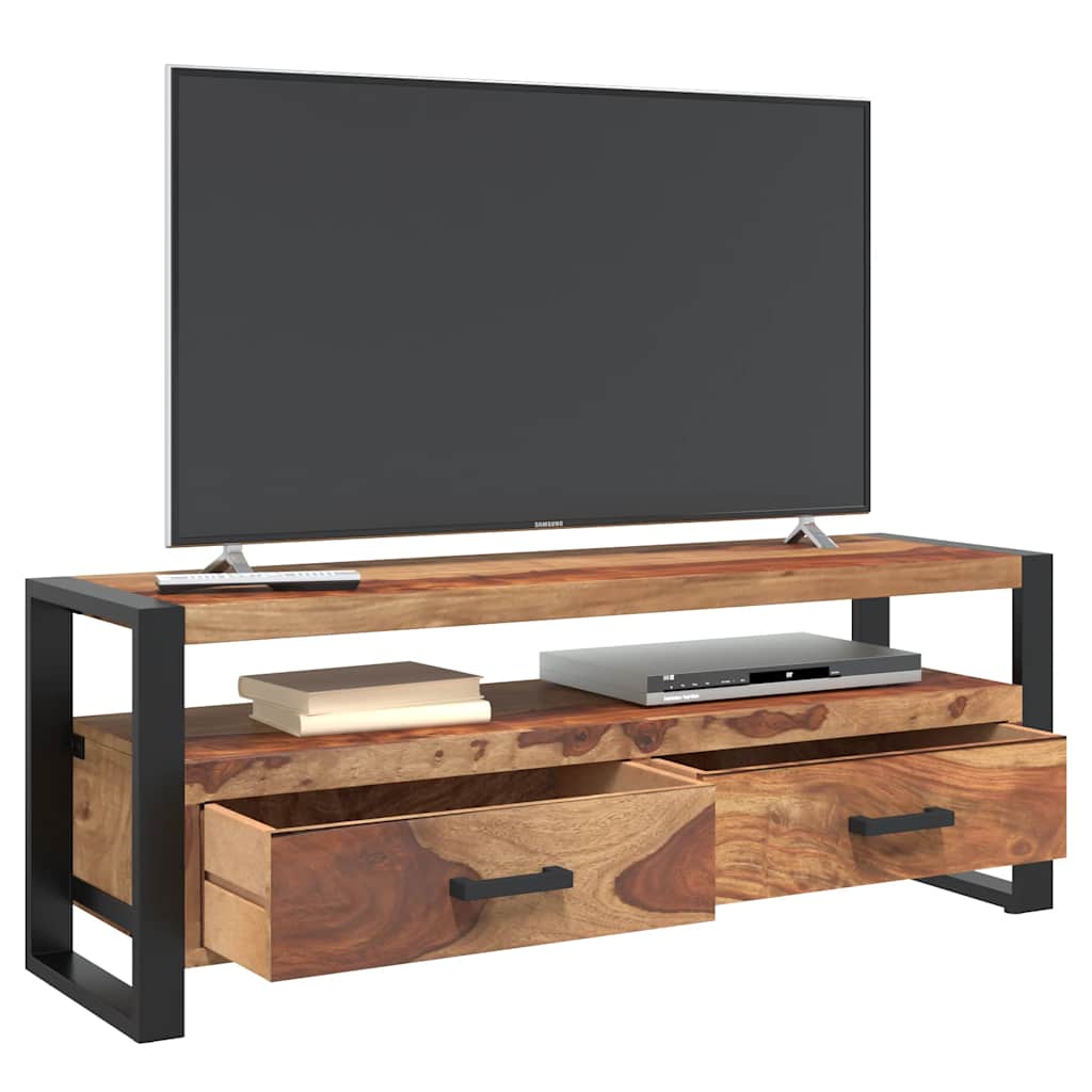 vidaXL Szafka pod TV, 120x35x45 cm, lite drewno akacjowe
