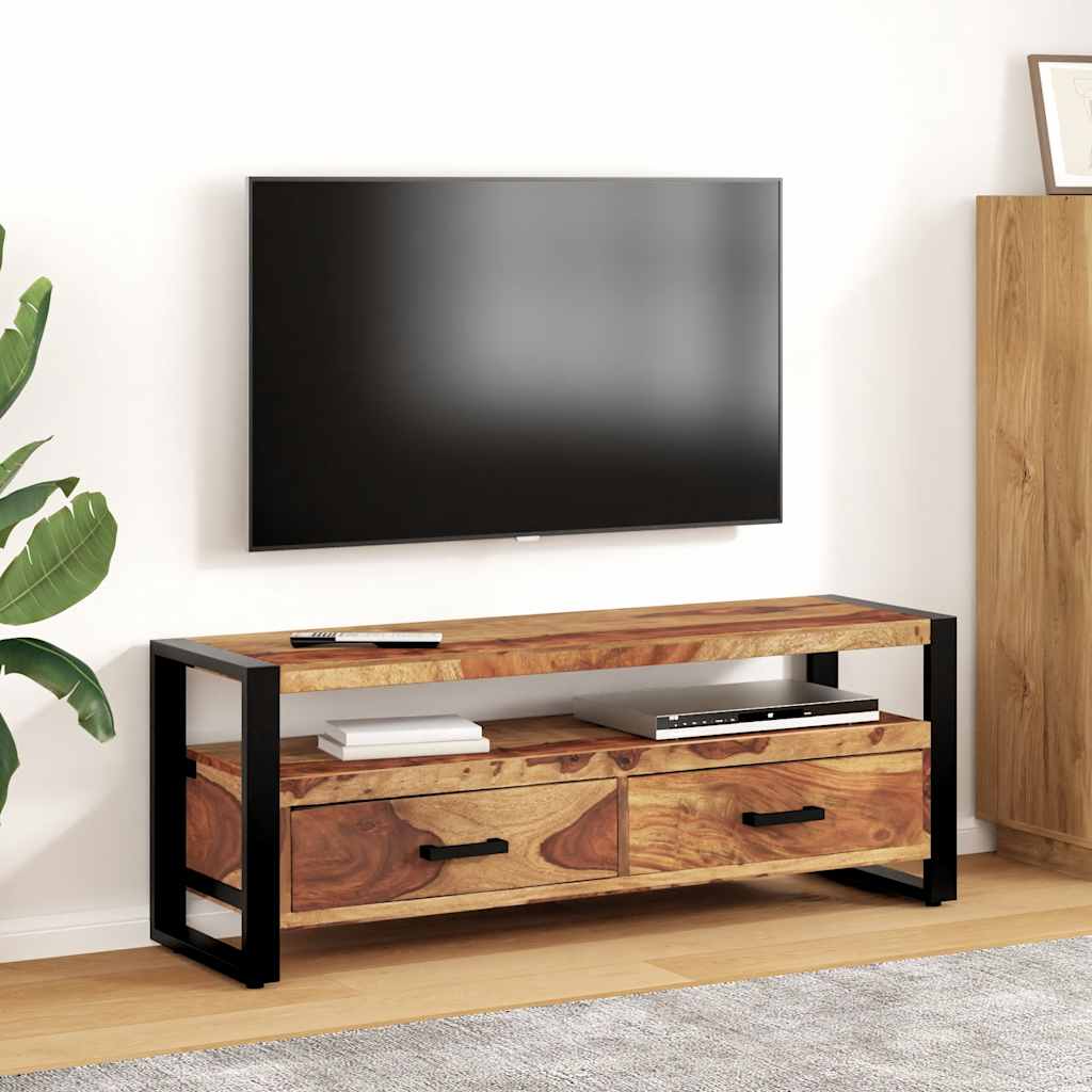 vidaXL Szafka pod TV, 120x35x45 cm, lite drewno akacjowe