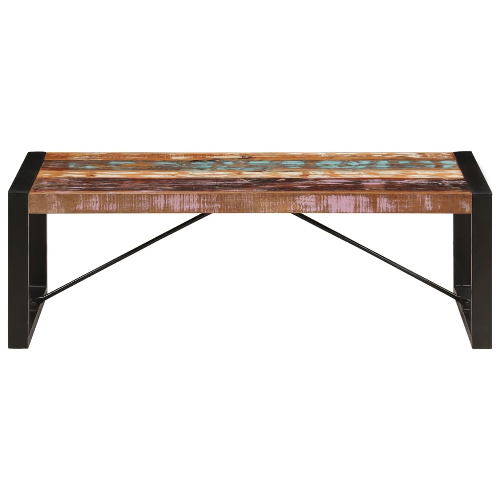 vidaXL Stolik kawowy, 120 x 60 x 40 cm, lite drewno z odzysku