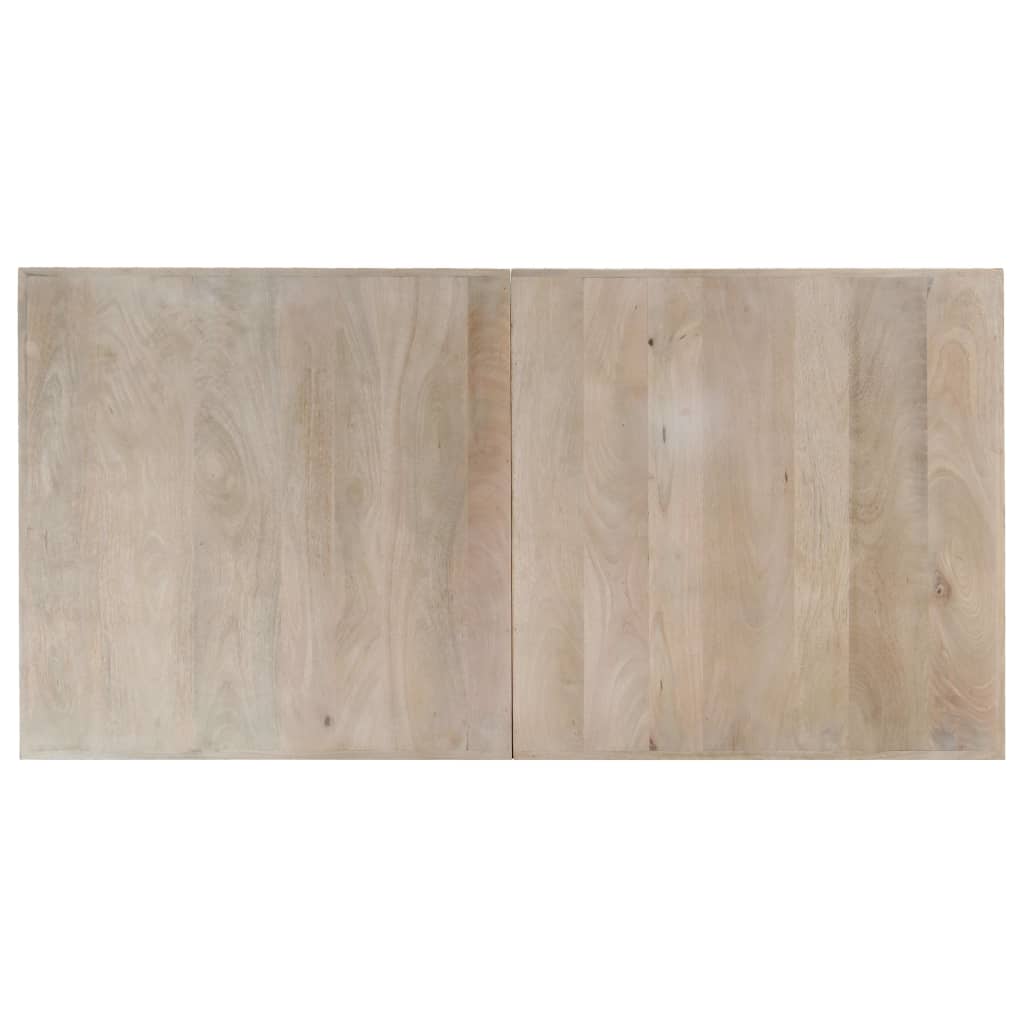 vidaXL Stół jadalniany, 140 x 70 x 75 cm, lite, bielone drewno mango