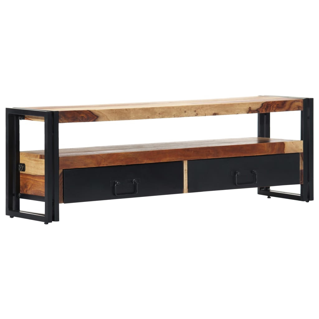 vidaXL Szafka pod TV, 120 x 30 x 40 cm, lite drewno akacjowe