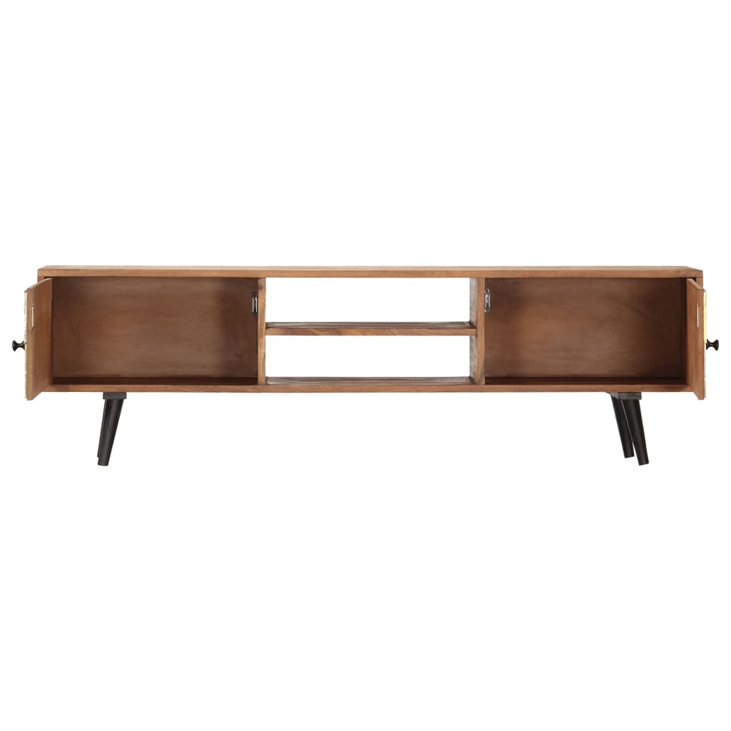vidaXL Szafka pod TV, 140x30x40 cm, lite drewno akacjowe