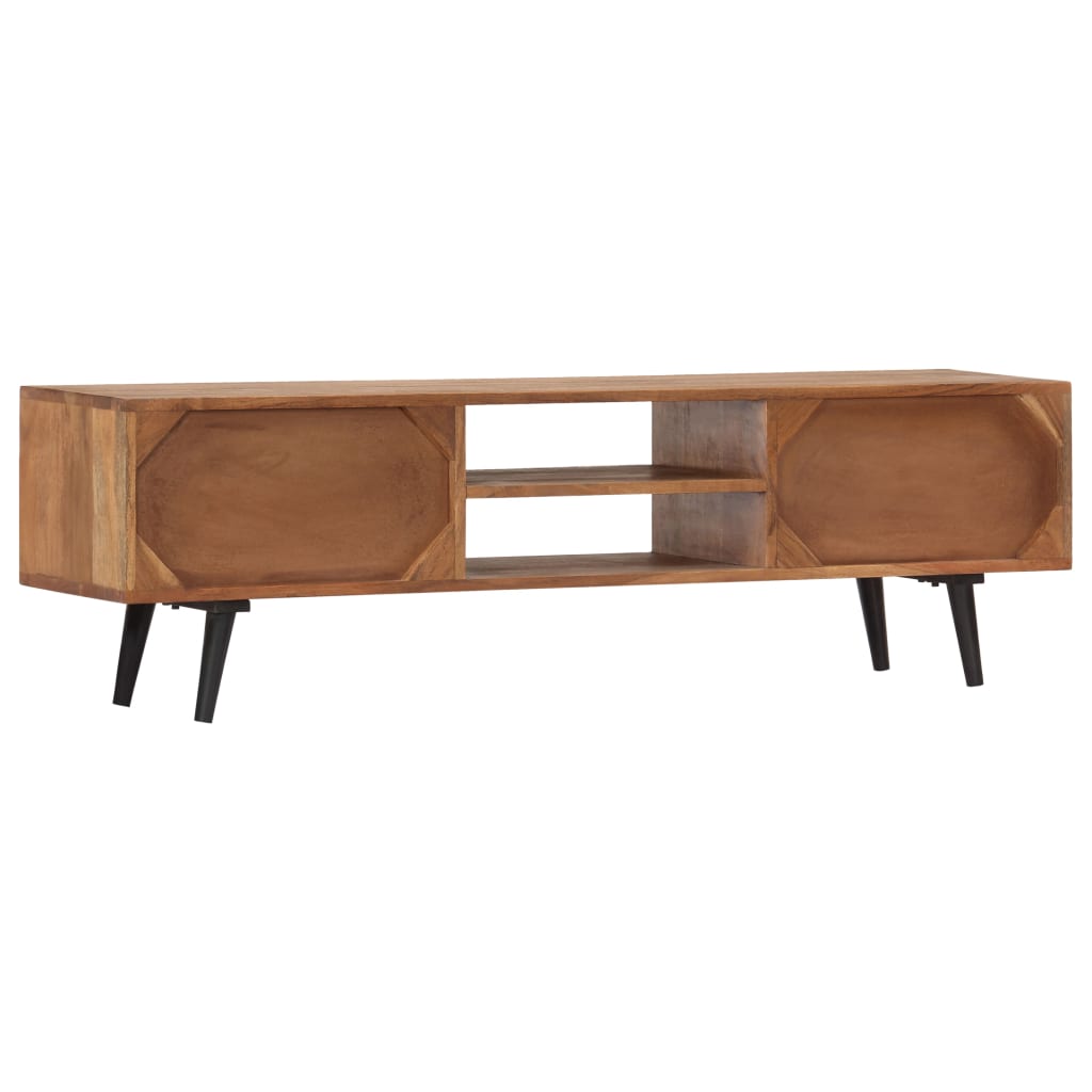 vidaXL Szafka pod TV, 140x30x40 cm, lite drewno akacjowe