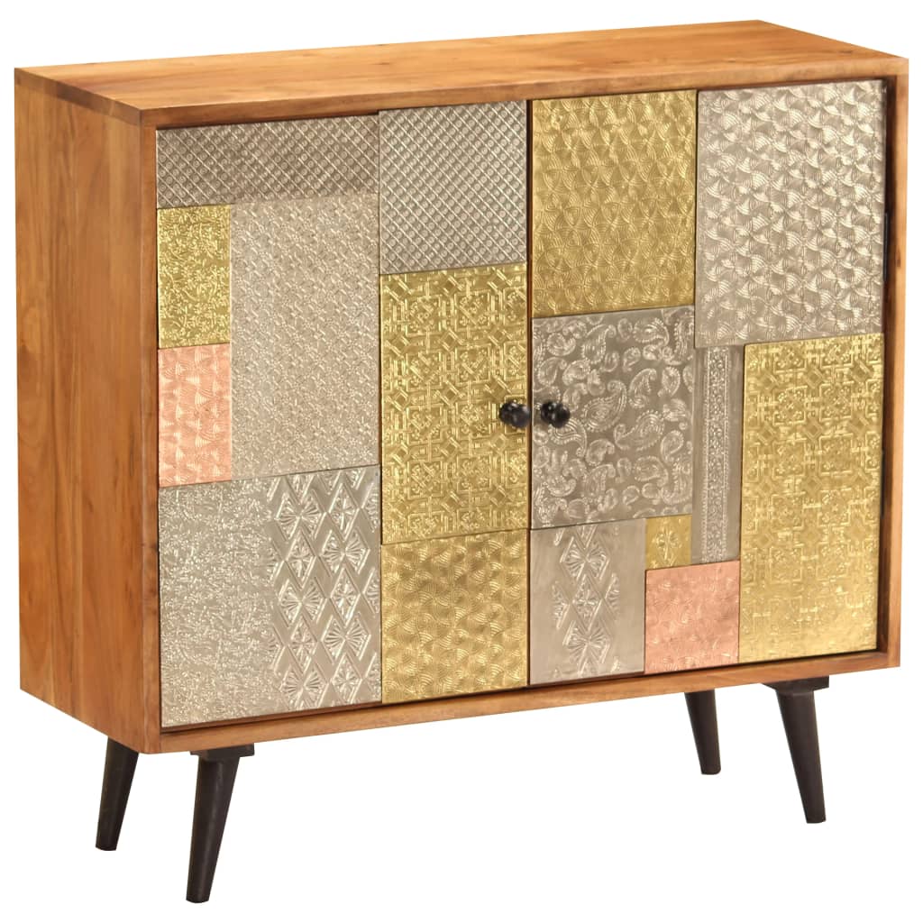 vidaXL Szafka z litego drewna akacjowego, 80x30x75 cm