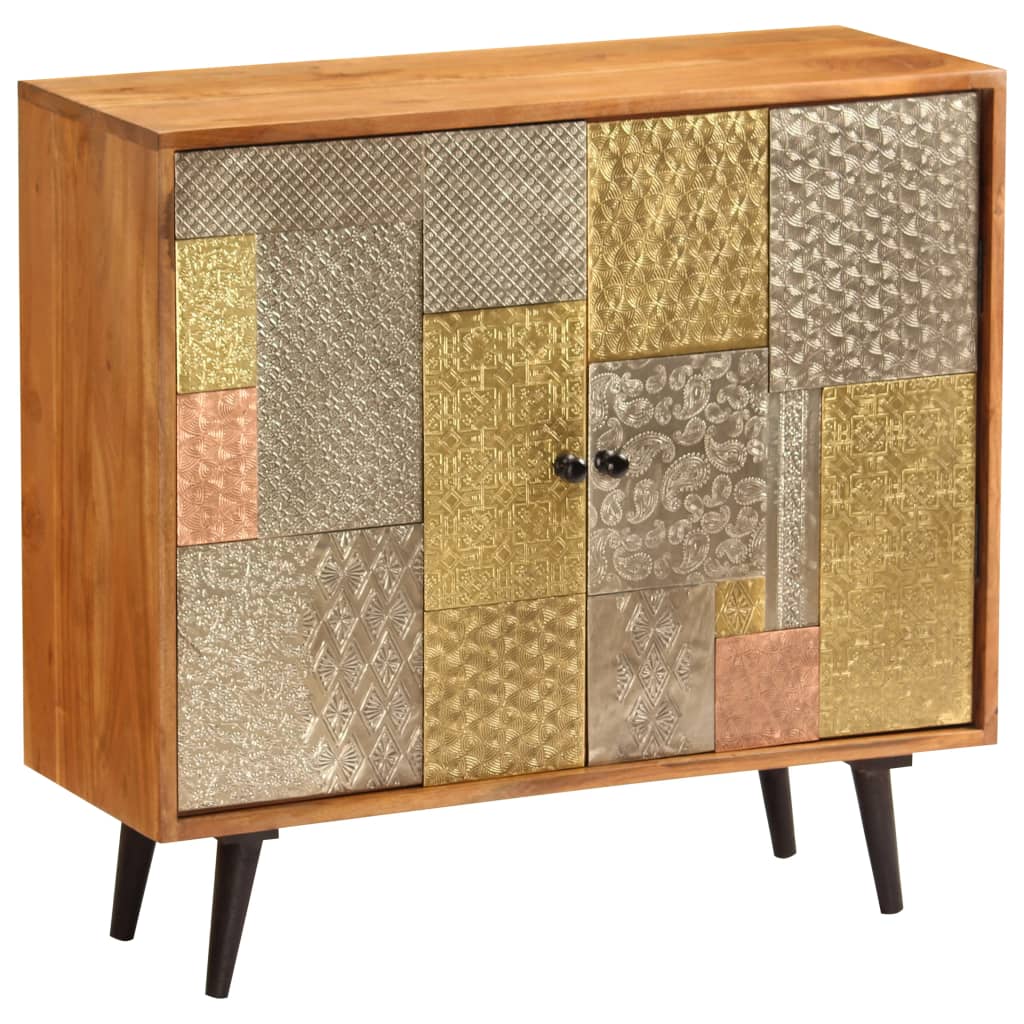 vidaXL Szafka z litego drewna akacjowego, 80x30x75 cm