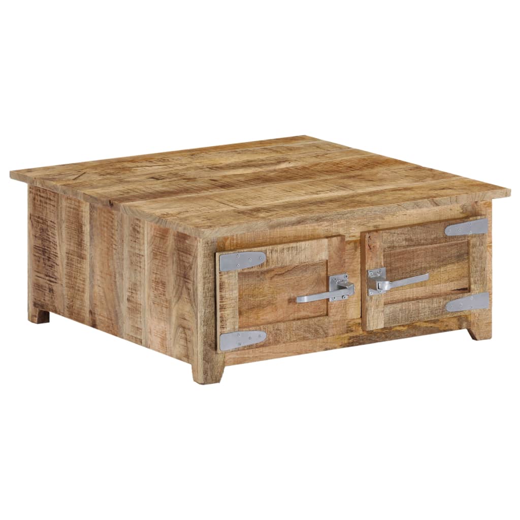 vidaXL Stolik kawowy, 70 x 70 x 30 cm, lite drewno mango