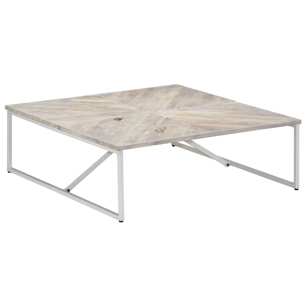 vidaXL Stolik kawowy, 110 x 110 x 36 cm, lite drewno mango
