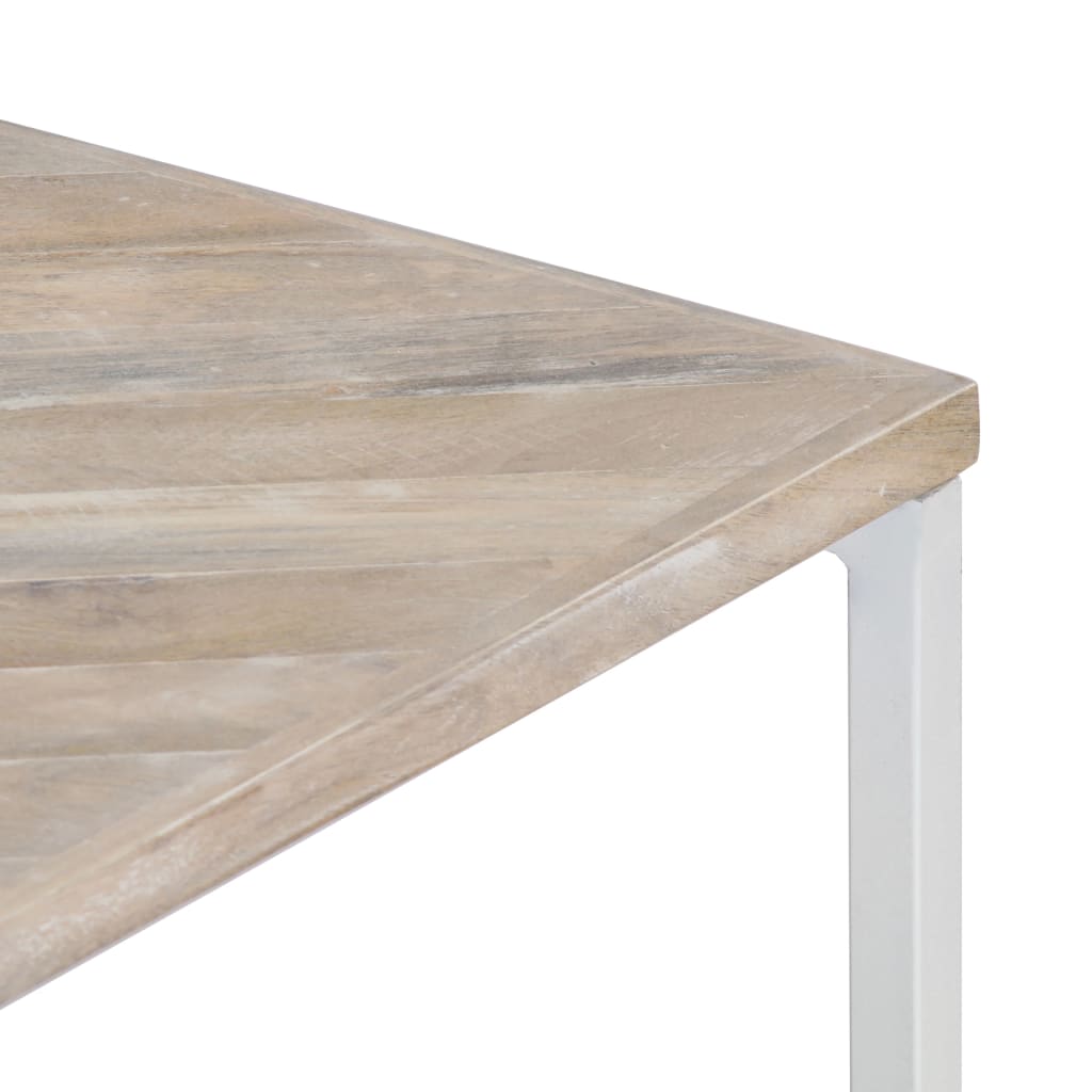 vidaXL Stolik kawowy, 110 x 110 x 36 cm, lite drewno mango
