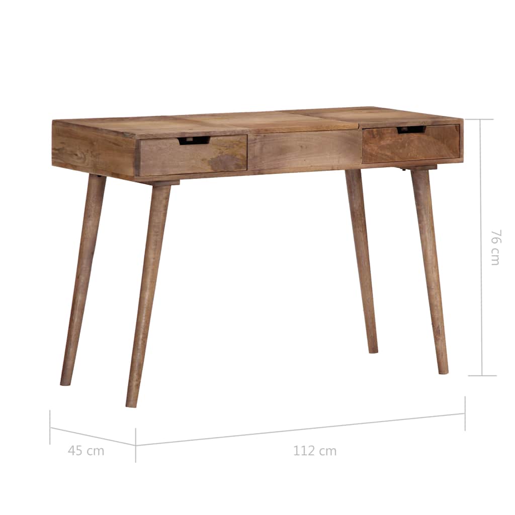 vidaXL Toaletka, 112 x 45 x 76 cm, lite drewno mango