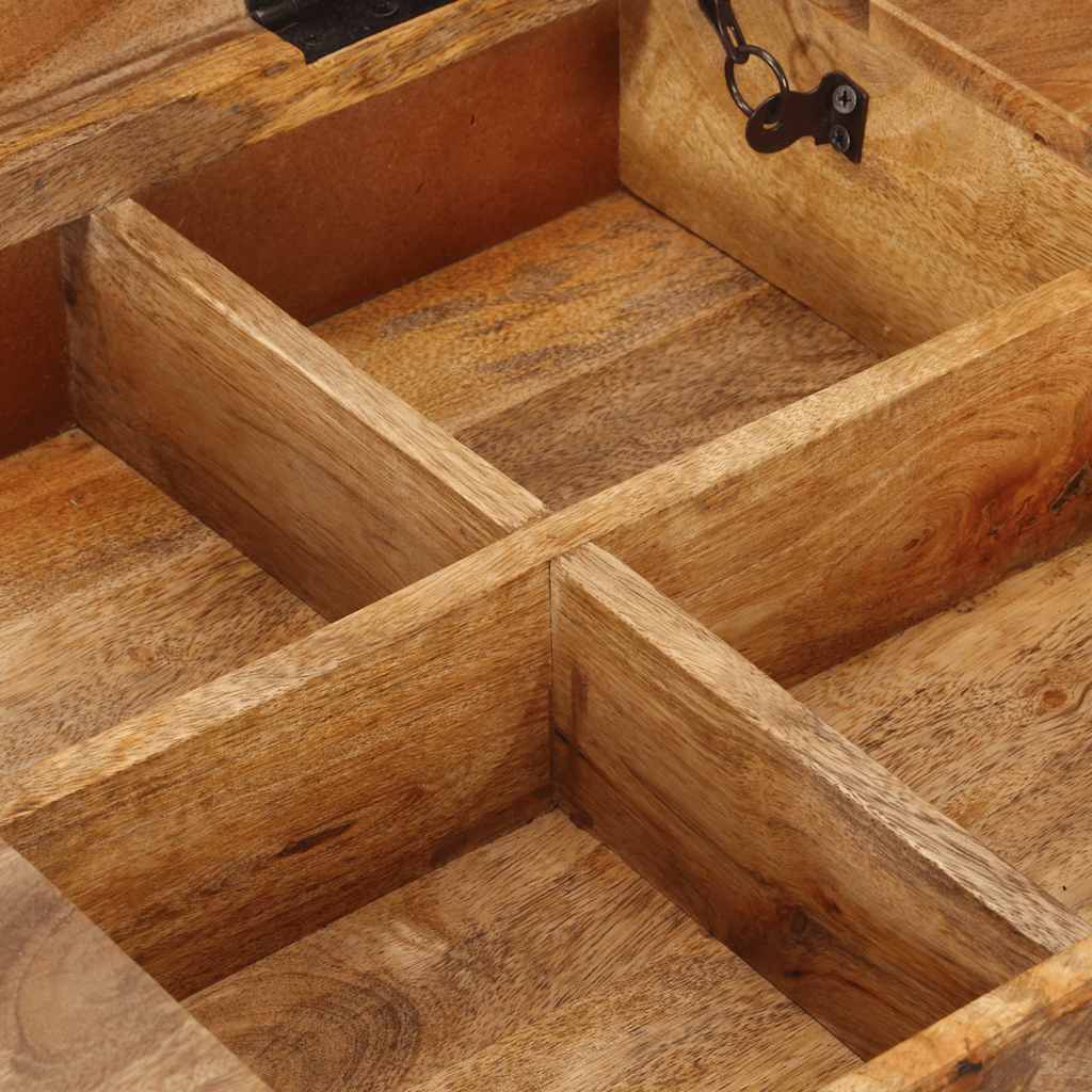vidaXL Toaletka, 112 x 45 x 76 cm, lite drewno mango